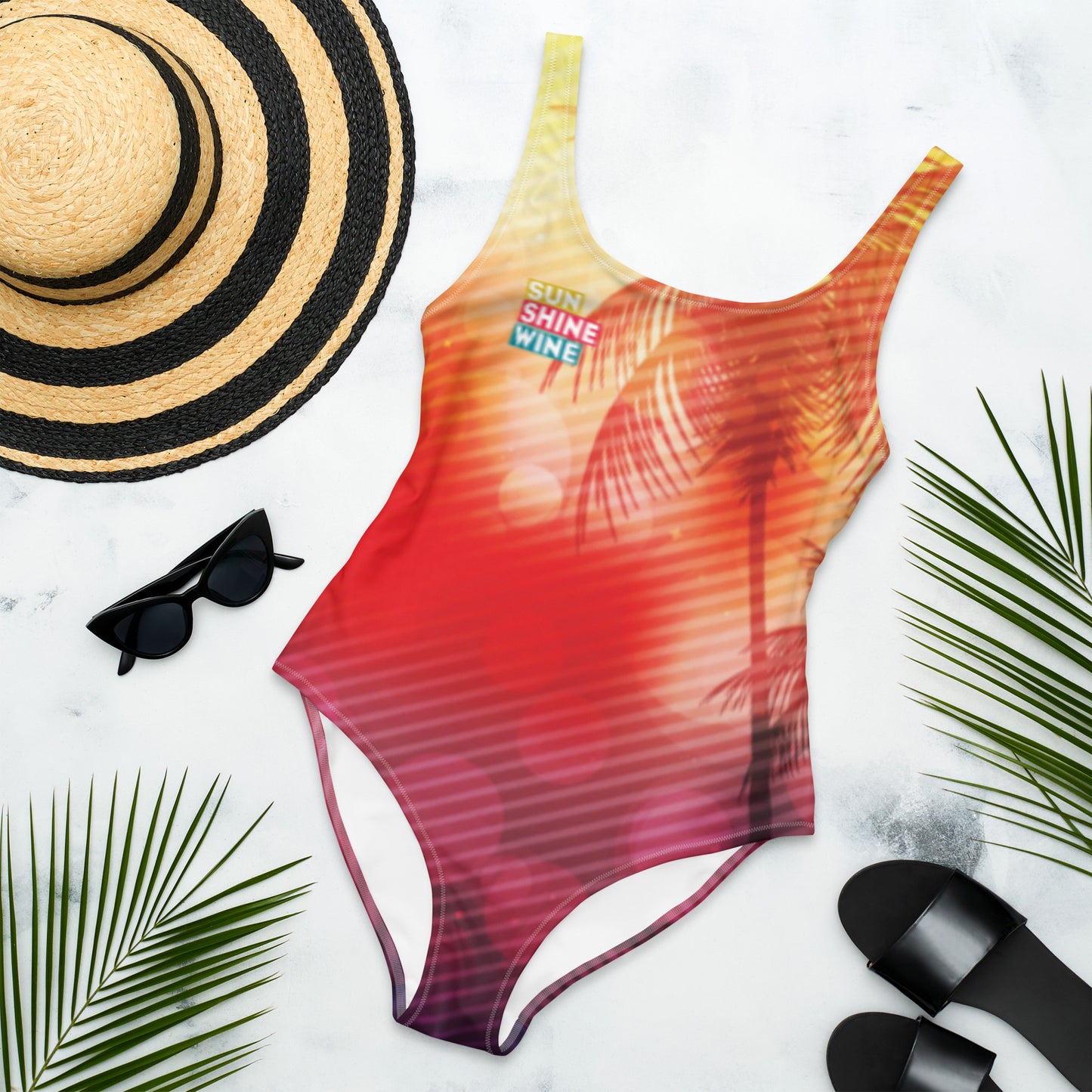 Sunshine Wine One-Piece Swimsuit