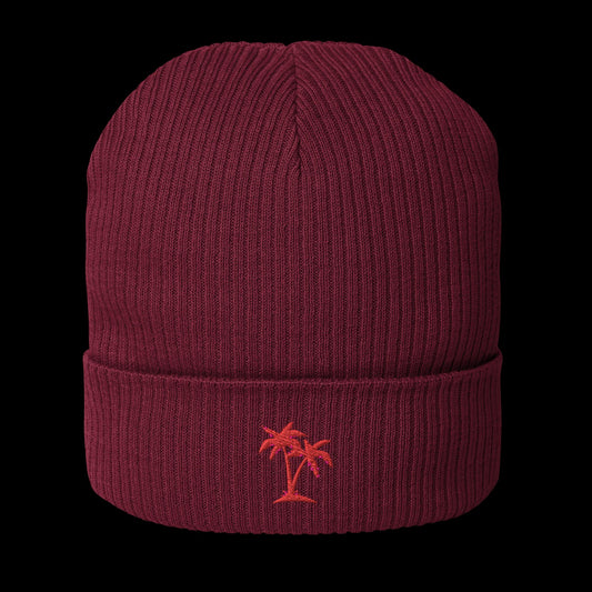 Organic ribbed beanie