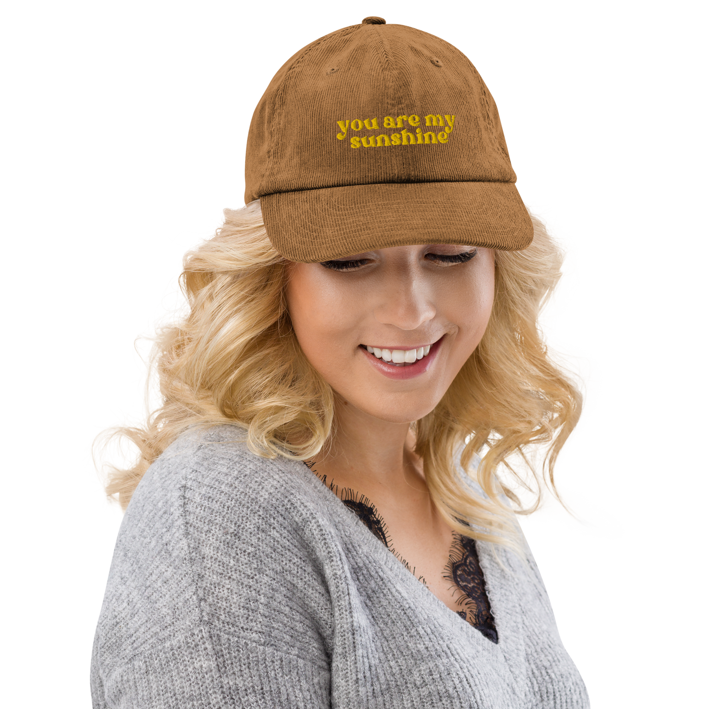 You Are My Sunshine Corduroy Hat